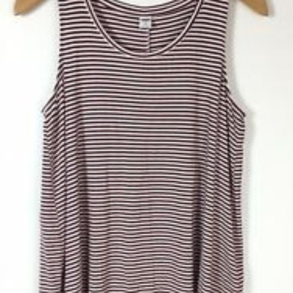 Old Navy Luxe Striped Swing Tank Top